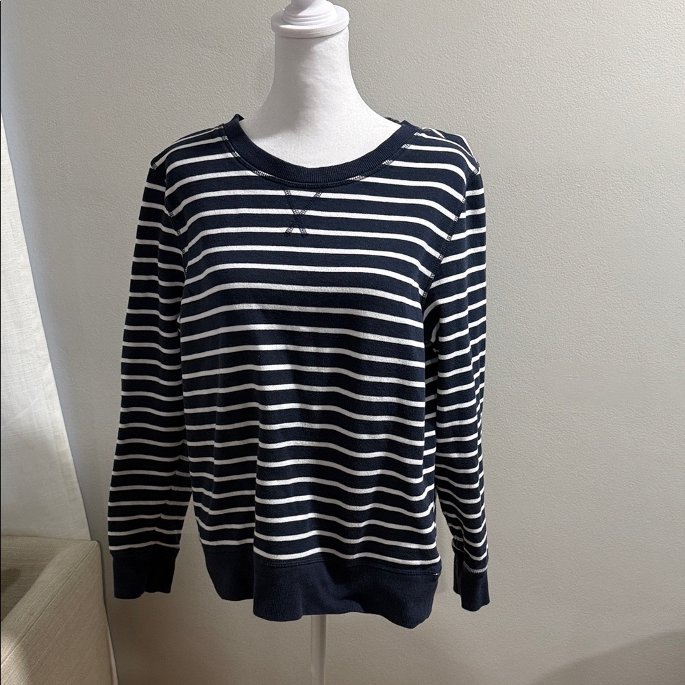 Amazon Essentials Navy and White Sweater